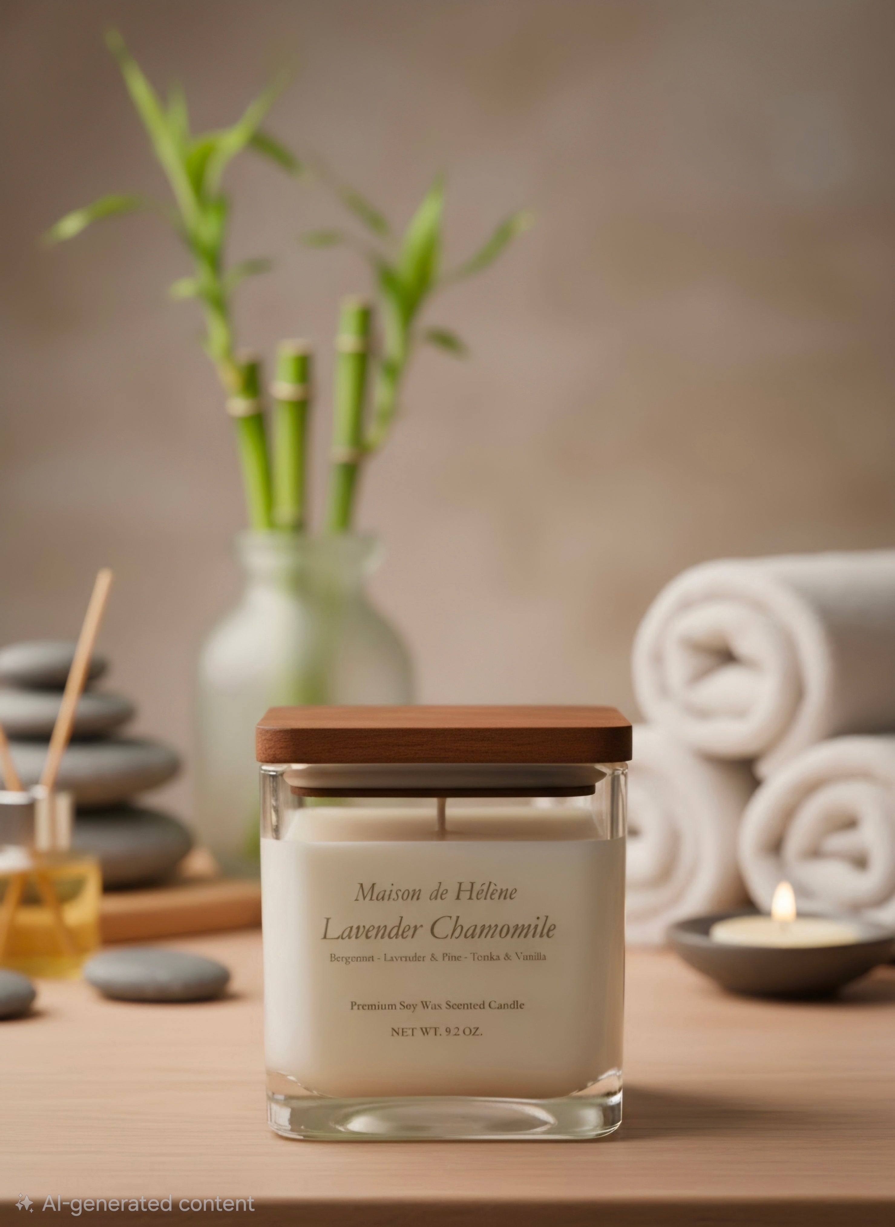 Lavender Chamomile – 9.2 oz Premium Soy Candle