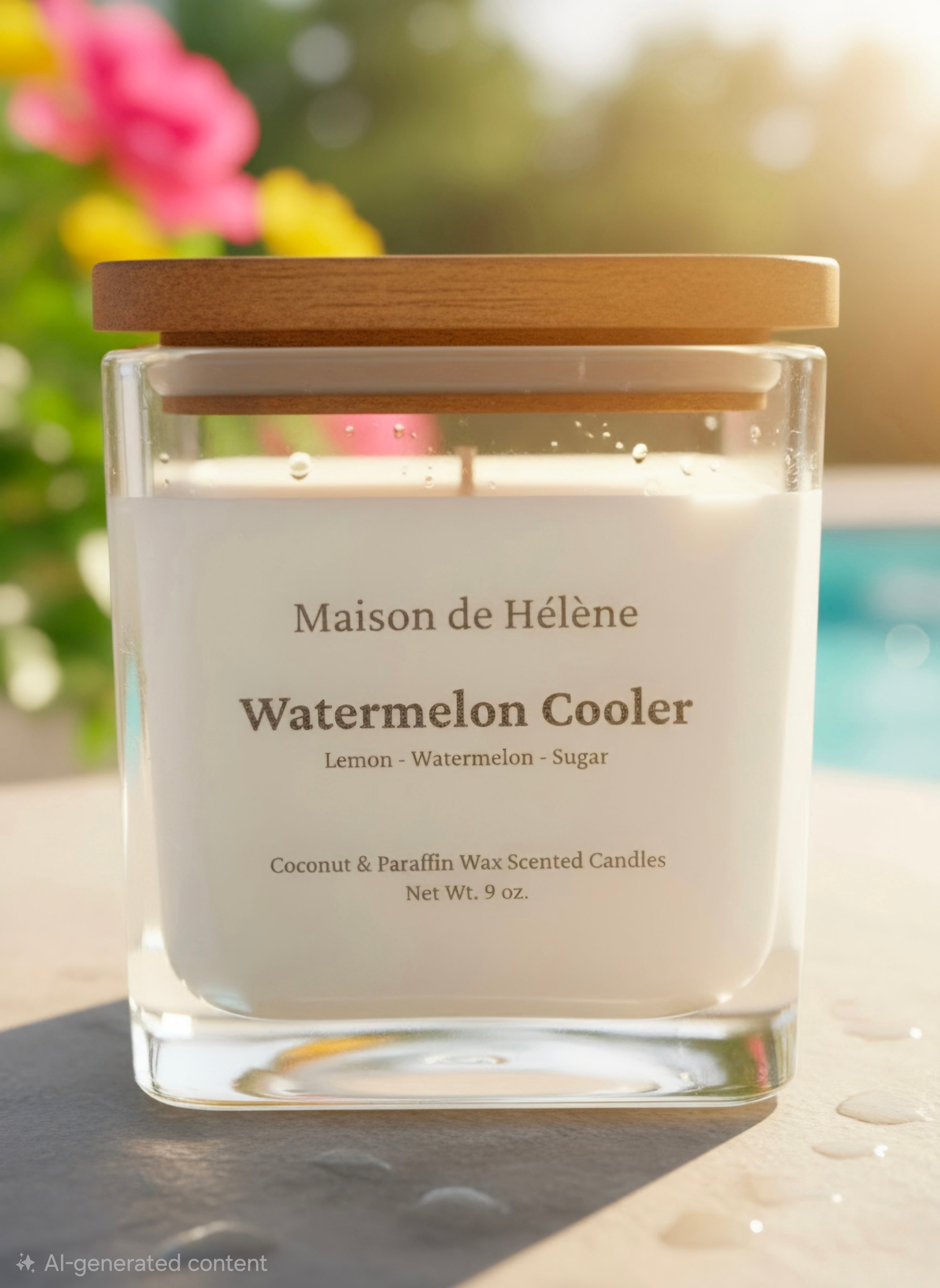 Watermelon Cooler – 9 oz Premium Coconut‑Paraffin Candle