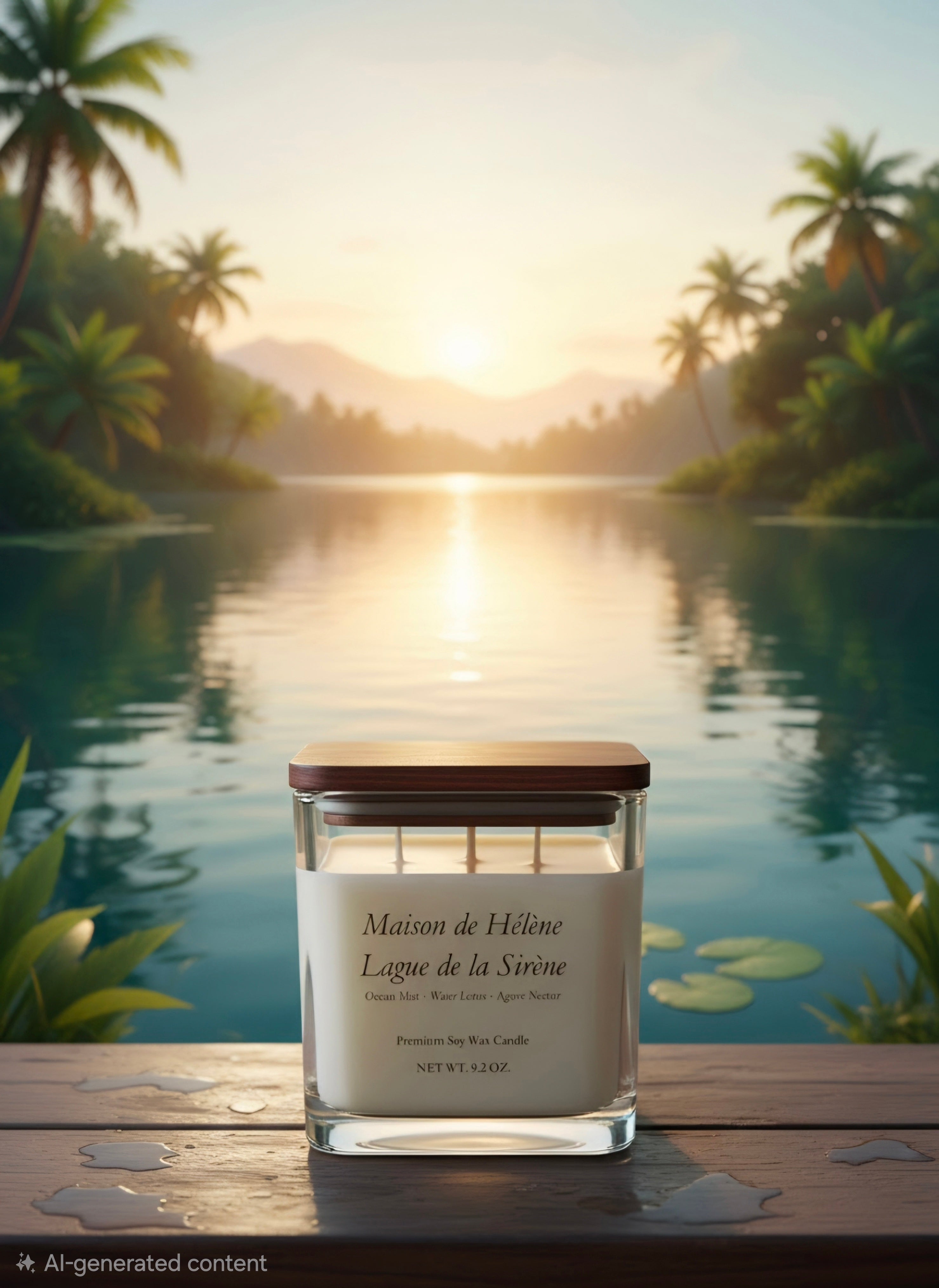 Mermaid’s Lagoon – 9.2 oz Premium Soy Candle